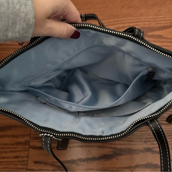 Vintage Coach Leather C Stitch Monagram Bag - Picture 4 of 8